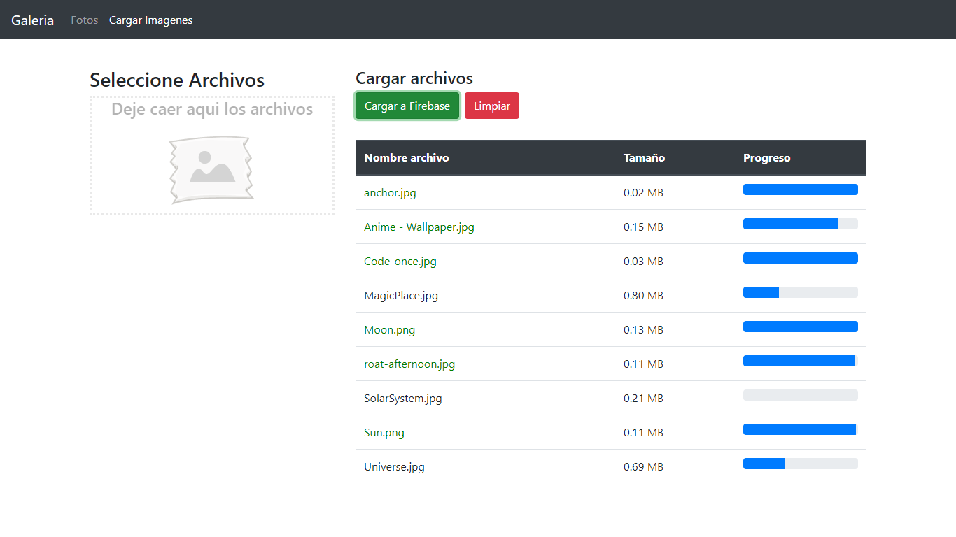 Firebase - Uploads